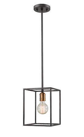 Z-Lite Troubadour 1 Light Mini Pendant 8001-8MP-BRZ