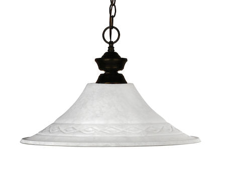 Z-Lite Howler 1 Light Pendant 100701BRZ-FWM16