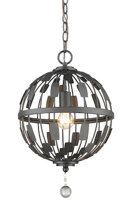 Z-Lite Almet 1 Light Pendant 430B12-BRZ