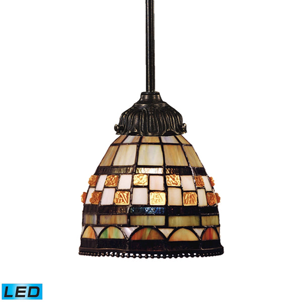 Mix-N-Match 1 Light LED Pendant In Classic Bronze