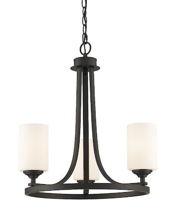 Z-Lite Bordeaux 3 Light Chandelier 435-3BRZ