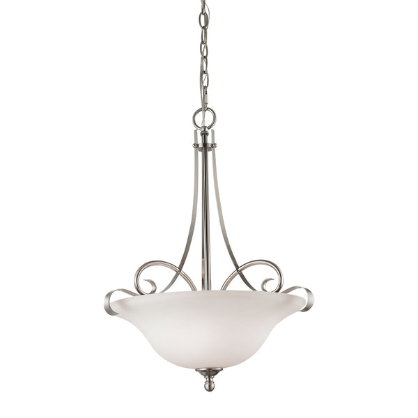 Brighton 2 Light Large Pendant In Brushed Nickel