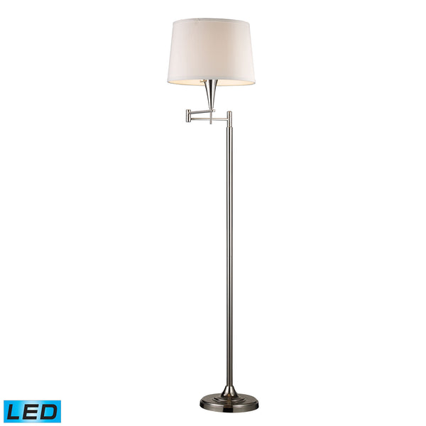 Cabaret LED Swingarm Floor Lamp in Polished Chrome