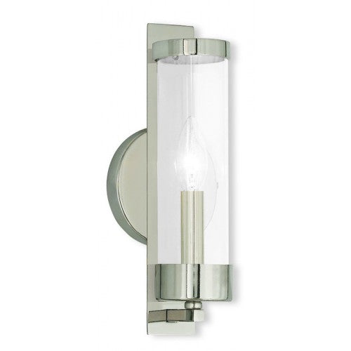 Livex Lighting Castleton 1 Light Polished Nickel Wall Sconce