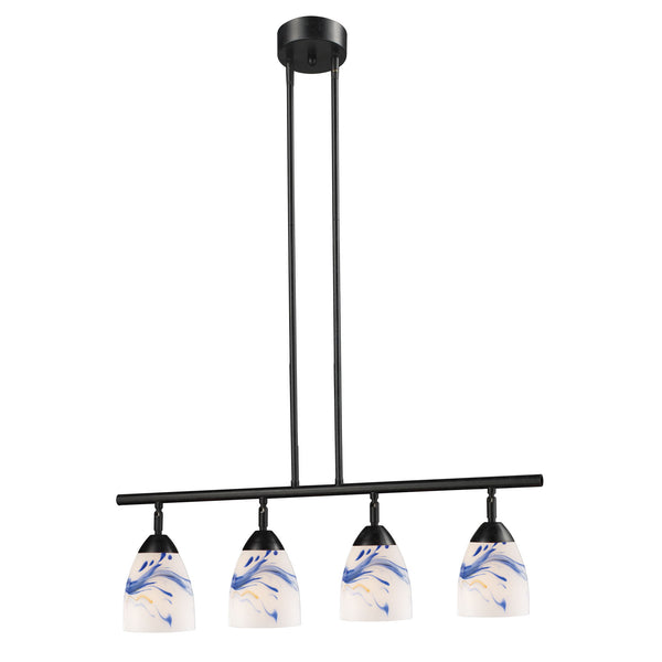 Celina 4 Light Island In Dark Rust And Mountain