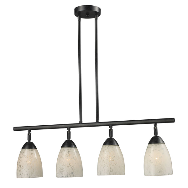 Celina 4 Light Island In Dark Rust And Snow White