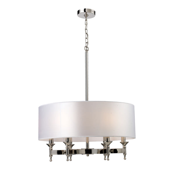 Pembroke 6 Light Chandelier In Polished Nickel