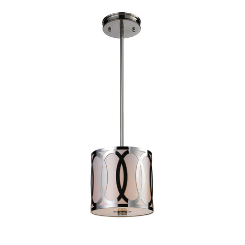 Anastasia 1 Light Pendant In Polished Nickel