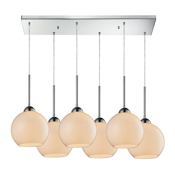 Cassandra 6 LED Light Pendant In Polished Chrome