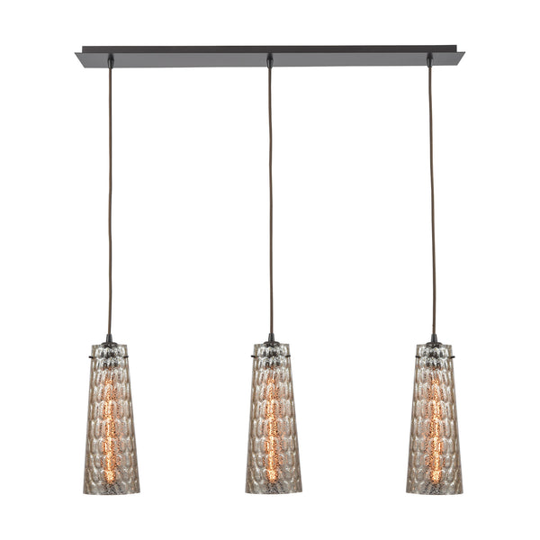 Jerard 3 Light Linear Pendant In Oil Rubbed Bronze