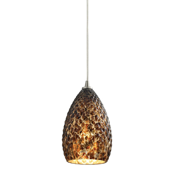 Geval 1 Light Pendant In Satin Nickel