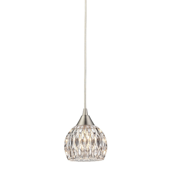 Kersey 1 Light Pendant In Satin Nickel