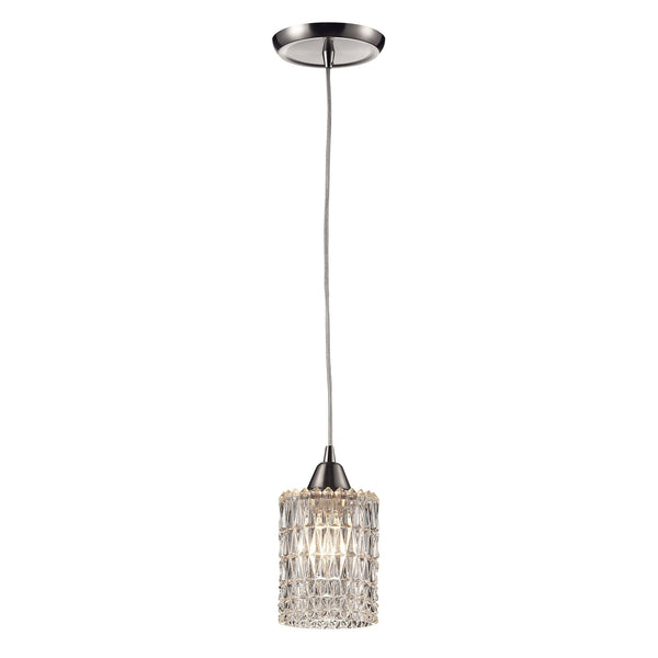 Kersey 1 Light Pendant In Satin Nickel