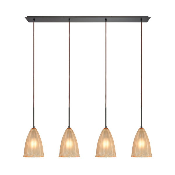 Calipsa 4 Light Pendant In Oil Rubbed Bronze