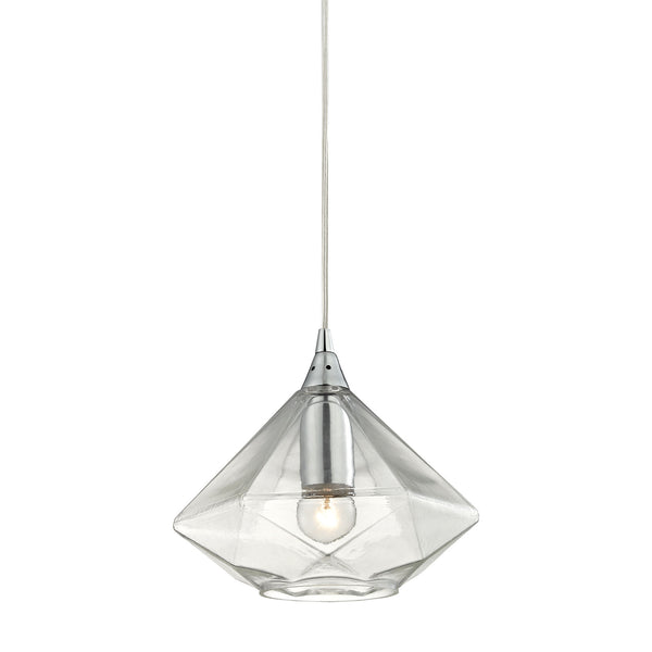 Geometrics 1 Light Pendant In Polished Chrome