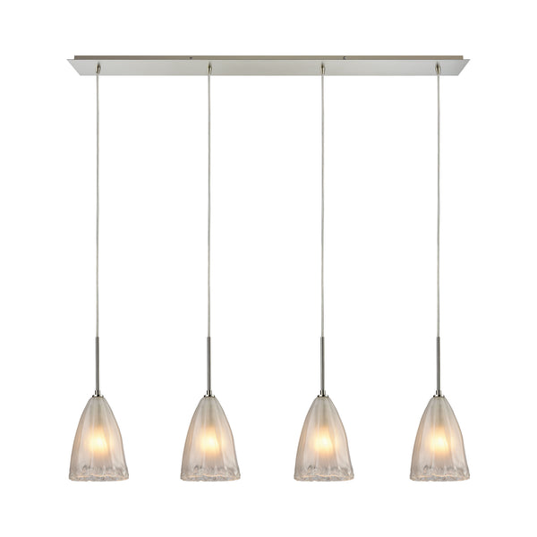 Calipsa 4 Light Pendant In Satin Nickel