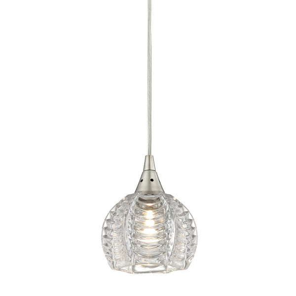 Kersey 1 Light Pendant In Satin Nickel