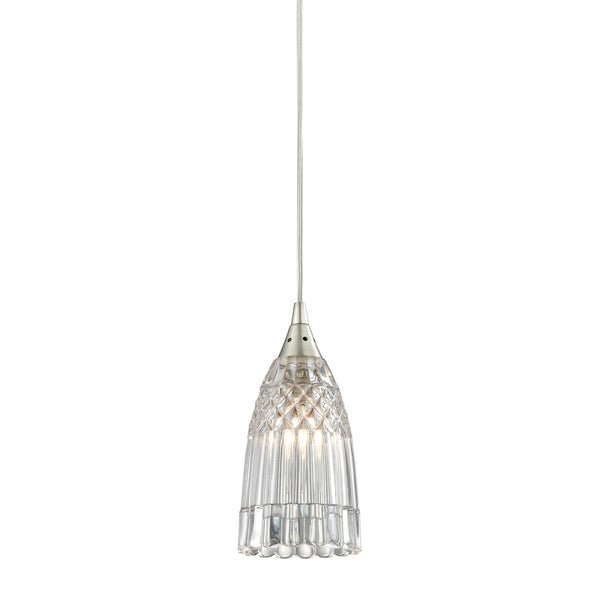 Kersey 1 Light Pendant In Satin Nickel