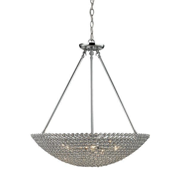 Hammond 5 Light Pendant In Polished Chrome