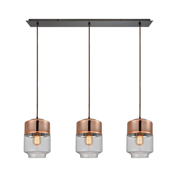 Revelo 3 Light Pendant In Oil Rubbed Bronze