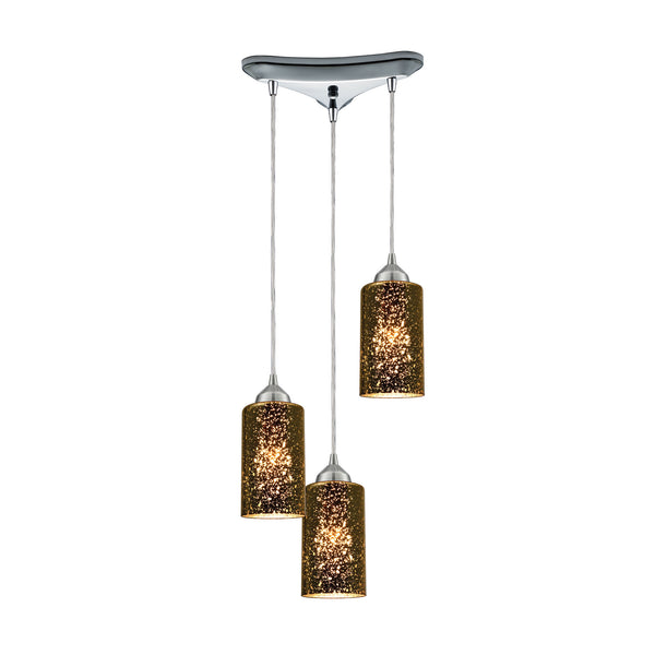 Illusions 3 LED Light Pendant In Polished Chrome