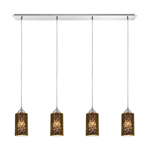 Illusions 4 LED Light Pendant In Polished Chrome