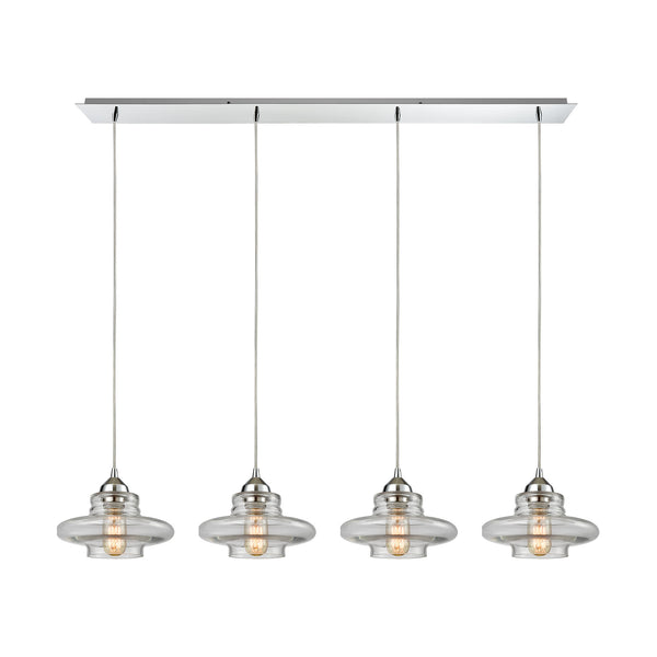 Orbital 4 Light Pendant In Polished Chrome