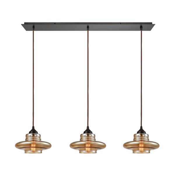 Orbital 3 Light Pendant In Oil Rubbed Bronze