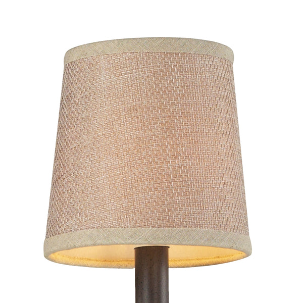 Veronica Mini Shade In Tan Textured Linen
