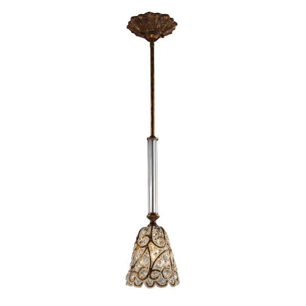 Senecal 1 Light Pendant In Spanish Bronze