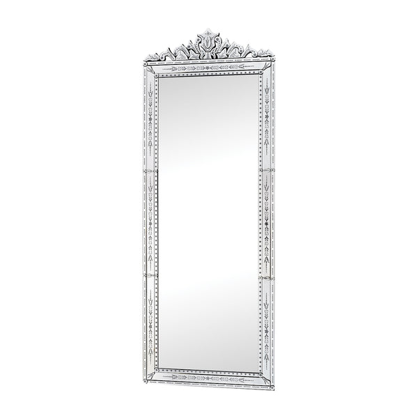 Camille 91-Inch Clear Glass Rectangular Wall Mirror