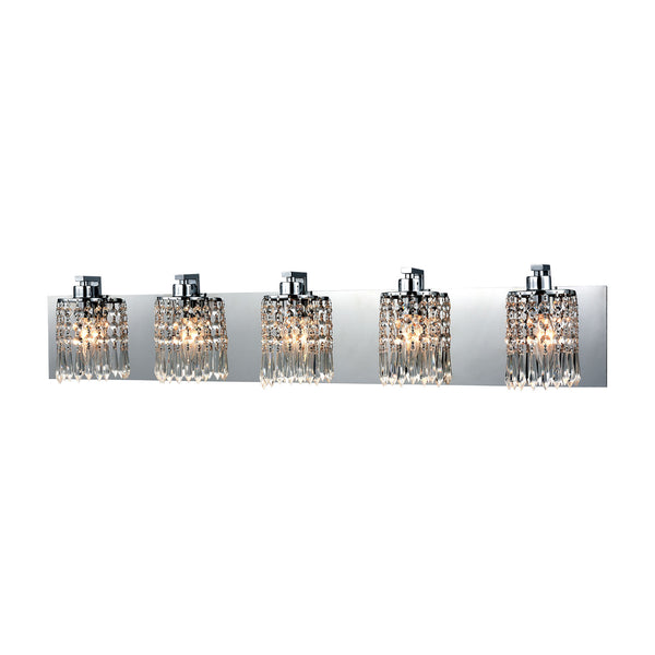 Optix 5 Light Vanity In Polished Chrome