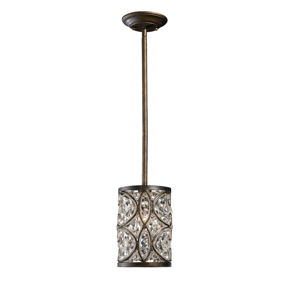 Amherst 1 Light Pendant In Antique Bronze
