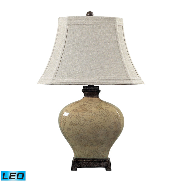 Normandie Ceramic LED Table Lamp in Bronze