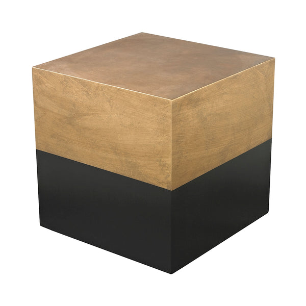 Draper Cube Table In Black And Gold