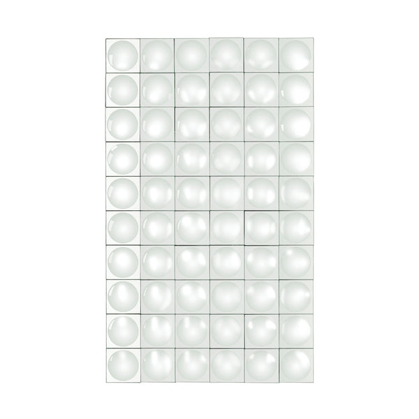 Modern Geometric Grid Mirror