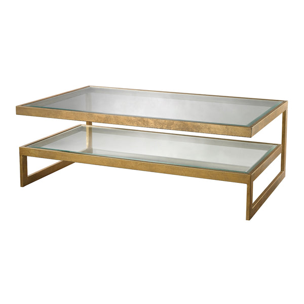 Key Coffee Table In Gold Leaf