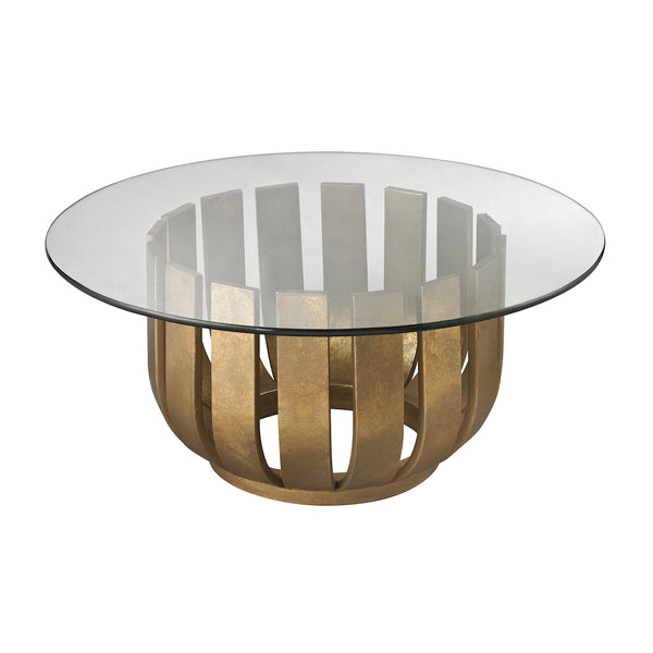 Olympia Coffee Table In Gold Leaf