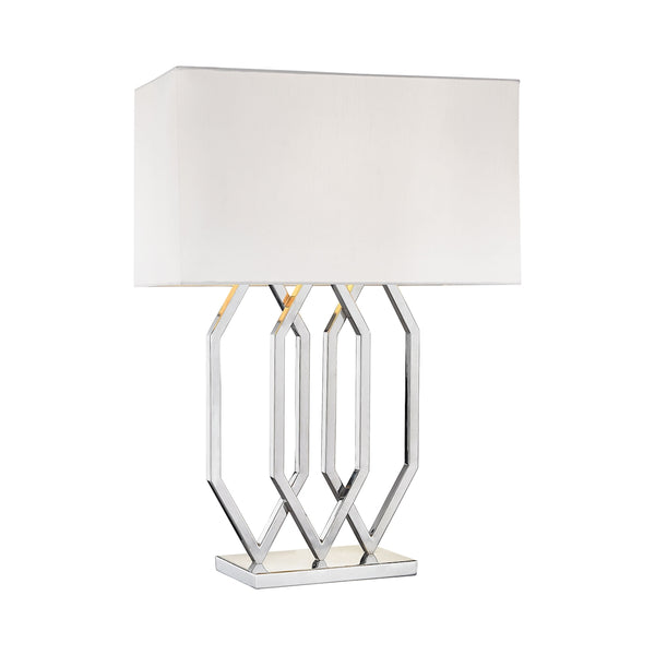 Munich 1 Light Table Lamp In Polished Nickel