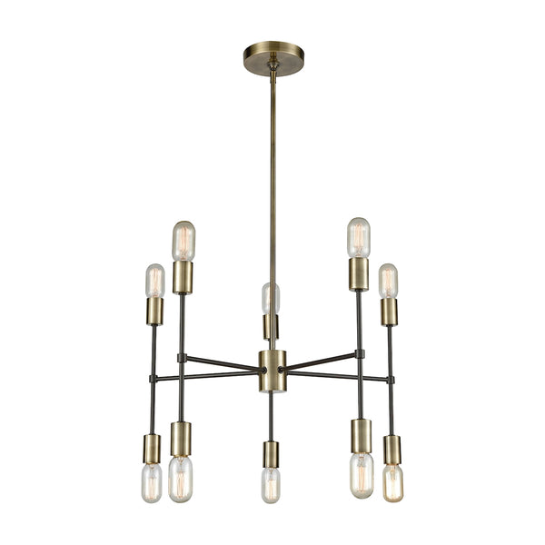 Up Down Century 10 Light Chandelier