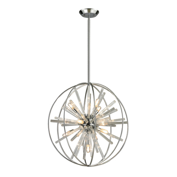 Twilight 10 Light Pendant In Polished Chrome