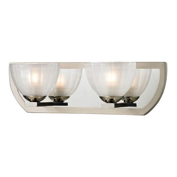 Sculptive 2 Light Vanity In Polished Chrome