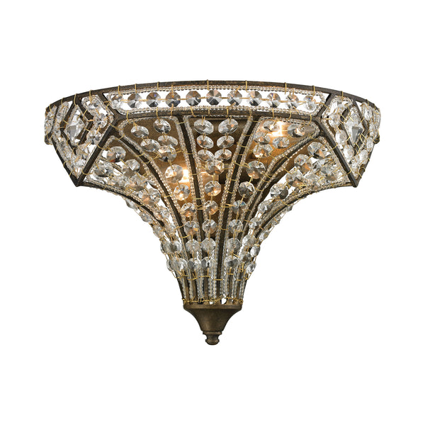 Jausten 2 Light Wall Sconce In Antique Bronze