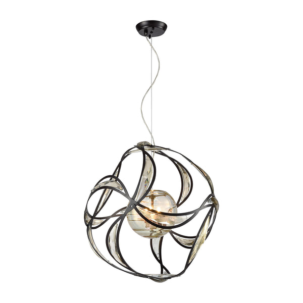 Oriona 3 Light Chandelier In Oil Rubbed Bronze