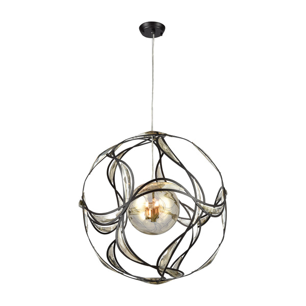 Oriona 3 Light Chandelier In Oil Rubbed Bronze