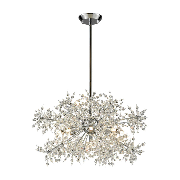 Snowburst 11 Light Chandelier In Polished Chrome