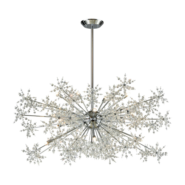 Snowburst 20 Light Chandelier In Polished Chrome