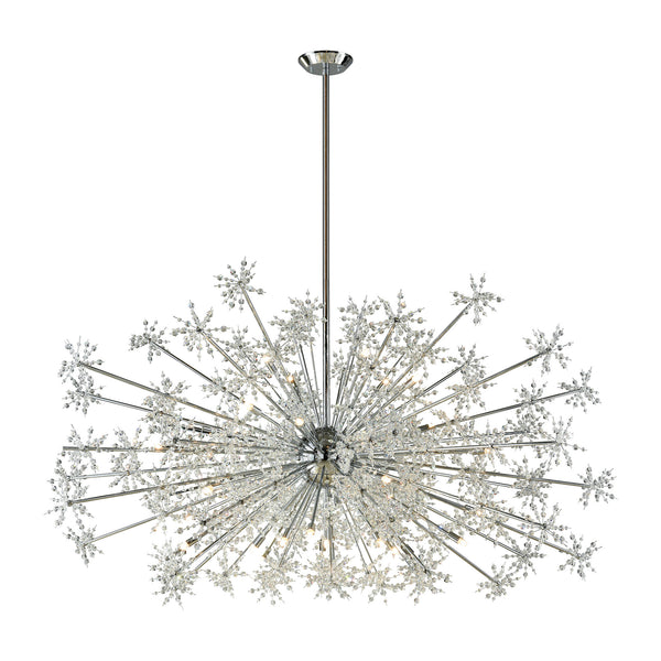 Snowburst 30 Light Chandelier In Polished Chrome