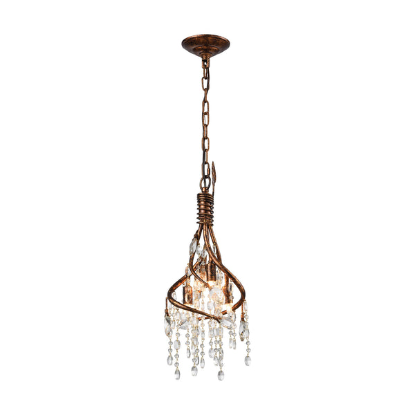 Elia 1 Light Pendant In Spanish Bronze