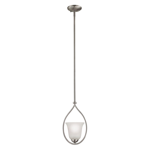 Conway 1 Light Pendant In Brushed Nickel